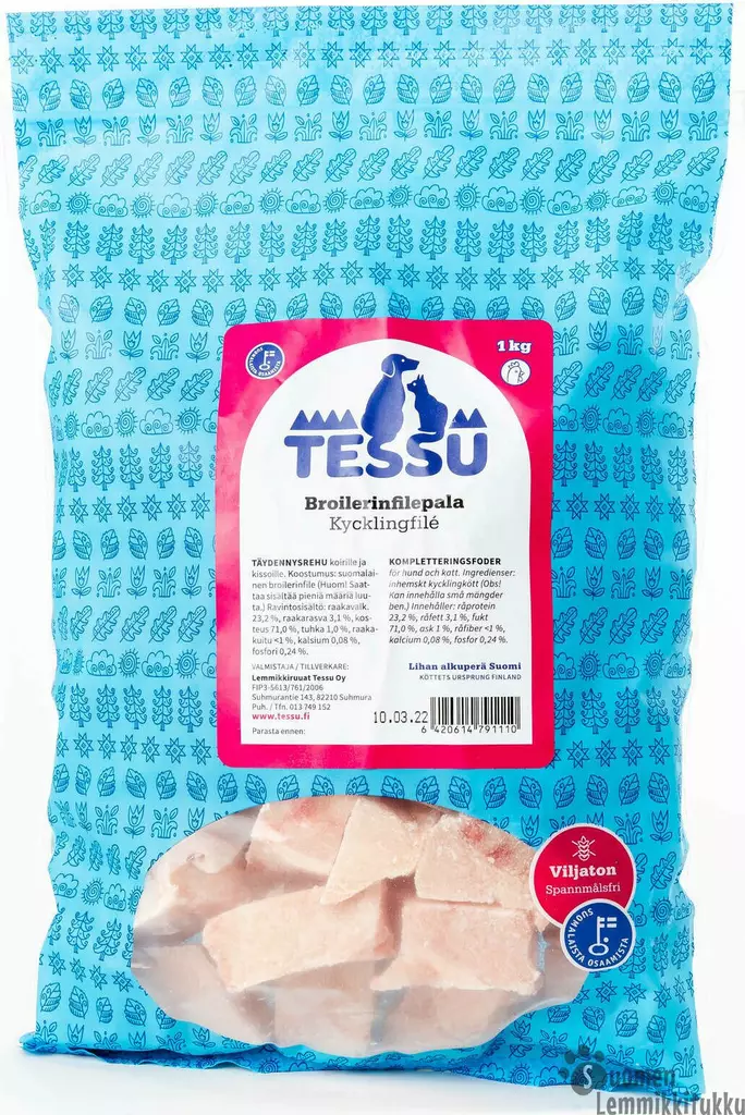 Tessu Broilerin fileepala 1kg - Kananliha - 40173 - 1