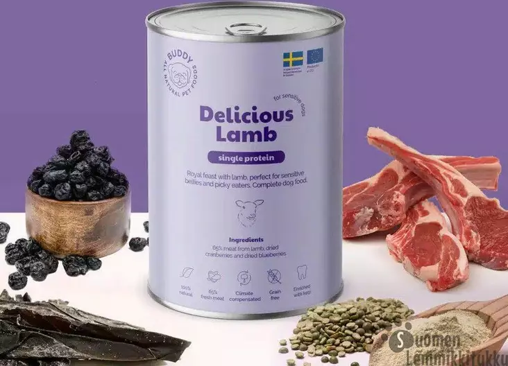 Buddy Delicious lamb (lammas) 400g - Koiran märkäruoka - 42343 - 1