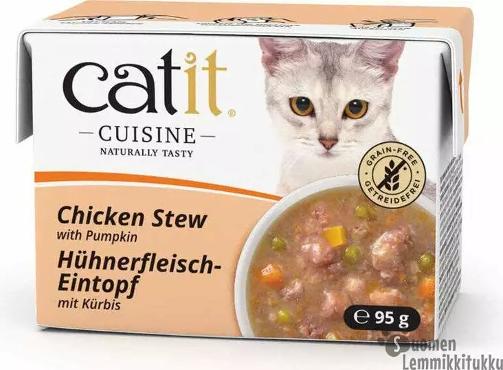 Cuisine kanaa & kurpitsaa kastikkeessa 95g - Kissan märkäruoka - 42023 - 1