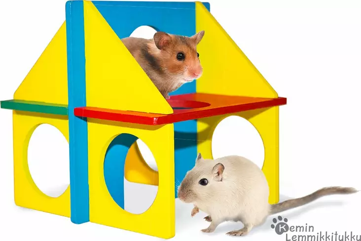 Duvo+ DIY lemmikkitalo, puinen - Kanin ja jyrsijän mökit ja sisustus - 39183 - 1