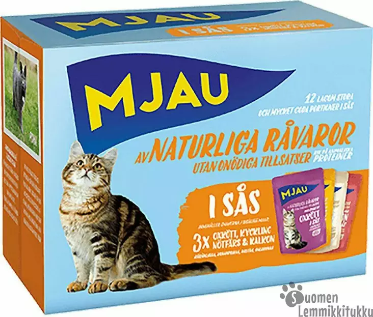 Hienommat palat kastikkeessa, lihamaut 12x85g - Kissan märkäruoka - 40473 - 1