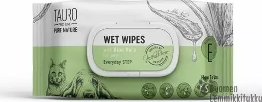 TauroPro Kosteuspyyhkeet lemmikeille - Koiran hoitotarvikkeet ja kuonokopat - 42743 - 1