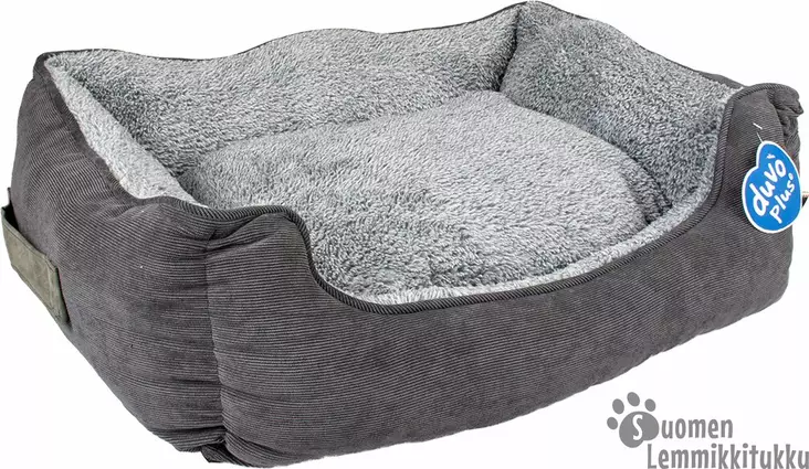 Lemmikin peti, vakosamettia, antrasiitti - Koiran pedit - 40333 - 1