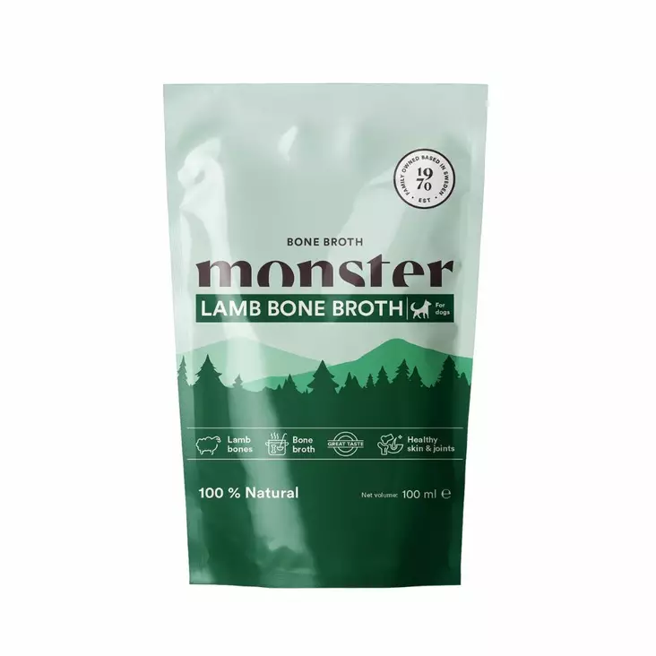 Monster Bone broth luuliemi Lamb 100ml - Koiran märkäruoka - 40263 - 1