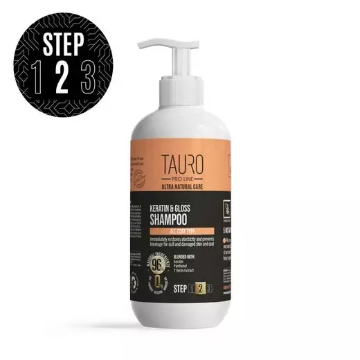Tauro Pro Line keratin&gloss 400ml - Koiran shampoot - 43033 - 1