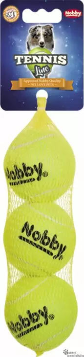 Nobby Tennispallo 3kpl pakkaus 6,5cm - Koiran pallot ja heittolelut - 39603 - 1