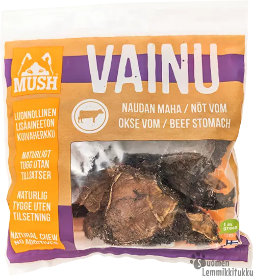 Mush Vainu Kotimainen naudan maha 180g - Kuivatut ruhon osat koiralle - 39723 - 1