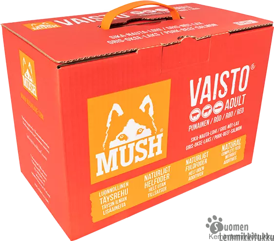 Vaisto punainen sika-nauta-lohi 10kg - Koiran raakaruoka - 40703 - 1