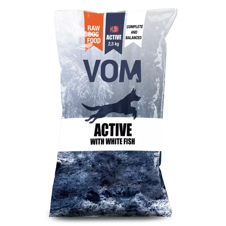 Vom Active Valkoinen kala 4x2,5kg - Vom raakaruoka - 42963 - 1
