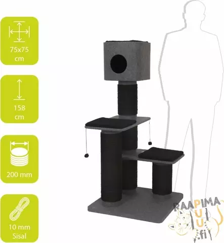 EBI raapimapuu Obsidian - Kissan raapimapuut - 37244 - 2