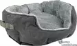 Lemmikin peti, ovaali, vakosamettia, antrasiitti - Koiran pedit - 40334 - 1
