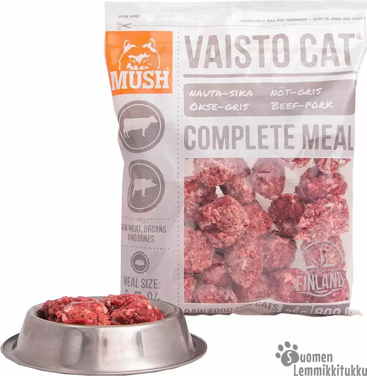 Mush Vaisto Cat valkoinen 3kg - Kissan raakaruoka - 41814 - 1