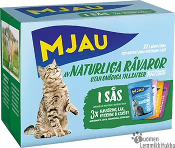 Hienompia paloja kastikkeessa 12x85g Kala & liha - Kissan märkäruoka - 40474 - 1