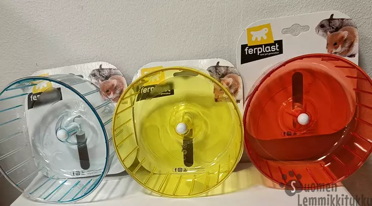 Ferplast Juoksupyörä Ø14.5x9.8cm - Kanin/jyrsijän juoksupyörät, aktivointi - 41064 - 1