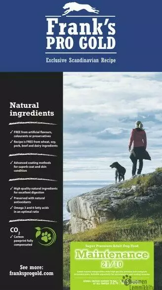 Frank´s Pro Gold Maintenance 15kg - Kuivaruoka vähäaktiiviselle koiralle - 41124 - 1