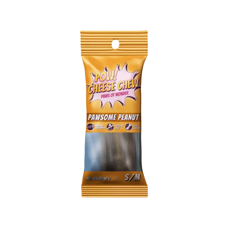POW! Cheese Chew Peanut Butter - Purupatukat koiralle - 38874 - 1