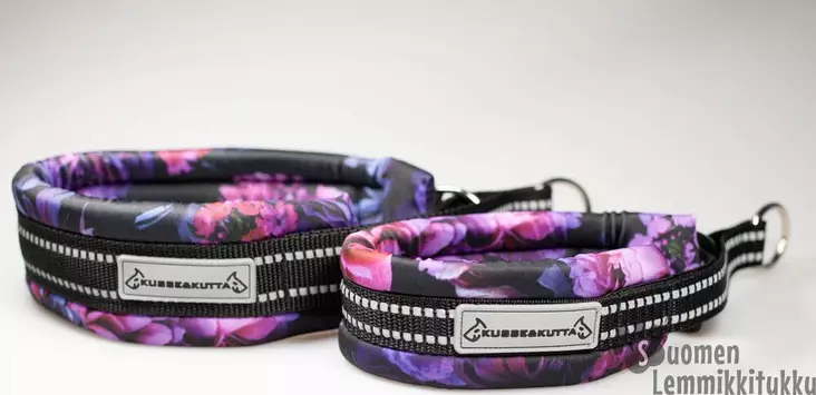 Puolikiristävä Lycrapanta Kukkakosmos - Koiran puolikiristävät pannat - 41944 - 1