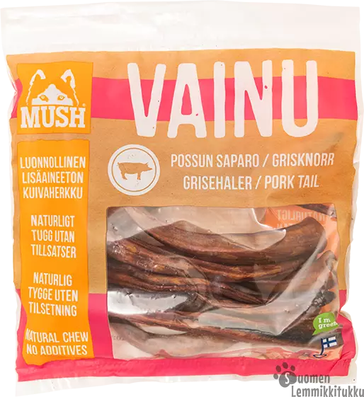Vainu Kotimainen possun saparo, 220g - Kuivatut ruhon osat koiralle - 38864 - 1