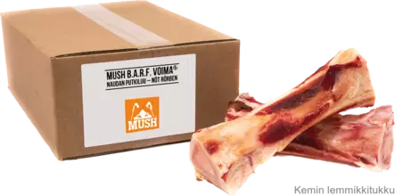 Mush B.A.R.F. Voima® Naudan putkiluut 3kg, ennakkotilaustuote - Mush raakaruoka - 37305 - 1