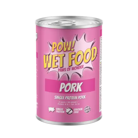 POW! Adult Pork säilyke 400g - Koiran märkäruoka - 43015 - 1