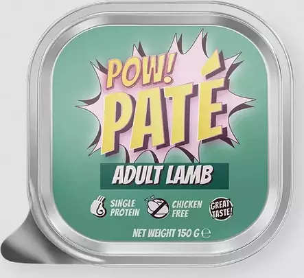 Pow! Pate Adult lamb 150g - Koiran märkäruoka - 43095 - 1