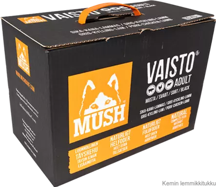Mush Vaisto musta 10 kg - Koiran raakaruoka - 37355 - 1
