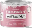 Monster Baby Dog Mousse kalkkuna 190g - Koiranpennun ruoka - 41795 - 1