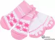 Koiran sukat liukuesteellä, valkoinen-pinkki - Koiran tossut - 42175 - 1