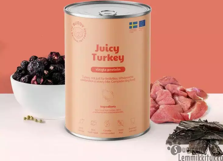 Buddy Juicy Turkey (kalkkuna) 400g - Koiran märkäruoka - 42335 - 1