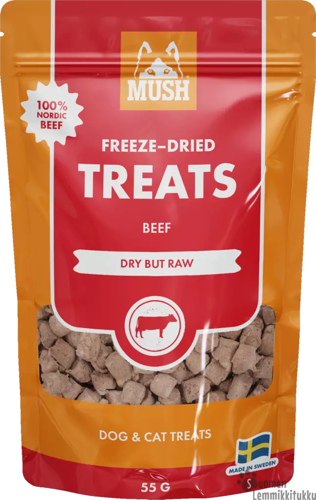 Mush Freeze dried treats nauta 55g - Pehmeät makupalat koiralle - 42545 - 1