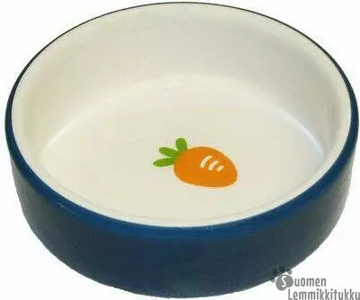 Jyrsijän ruokakuppi sini-valkoinen - Kanin/jyrsijän ruokakupit, juomapullot - 39675 - 1