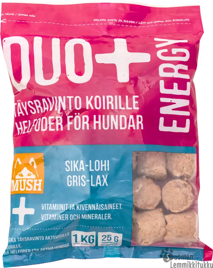 MUSH DUO+ ENERGY 3X3kg, lohi-sika - Mush raakaruoka - 40705 - 1