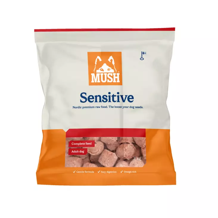 Mush Sensitive Nauta 3x3kg - Mush raakaruoka - 41115 - 1