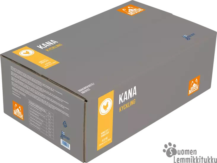 Mush Barf Basic Kana jauhettu 4,6kg - Koiran raakaruoka - 41805 - 1