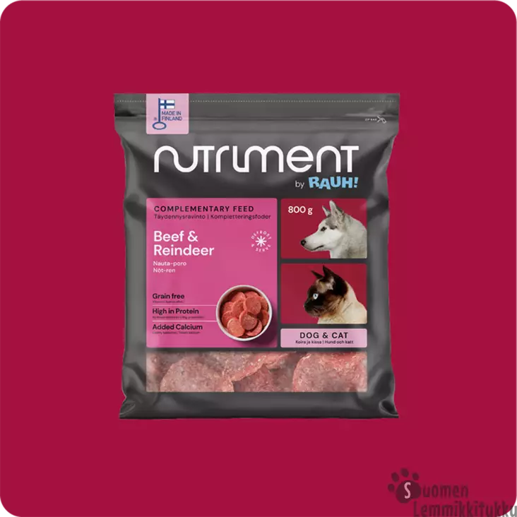 Nutriment By Rauh Nauta-poro 800 g - Koiran raakaruoka - 42255 - 1