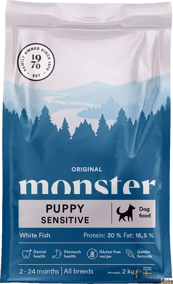 Original Puppy Sensitive White Fish (valkolihainen kala) 2kg - Kuivaruoka normaaliaktiiviselle koiralle - 42685 - 1
