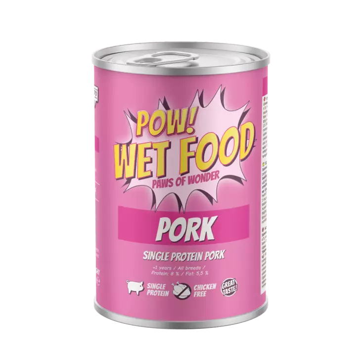 POW! Adult Pork säilyke 400g - Koiran märkäruoka - 43015 - 1