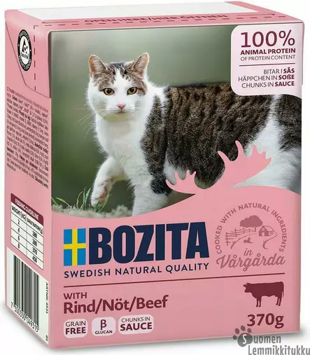 Bozita Nautaa kastikkeessa 370g - Kissan märkäruoka - 39476 - 1