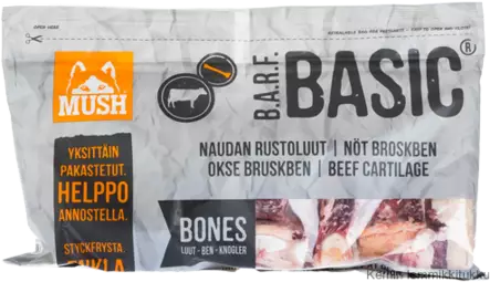 Naudan rustoluut 7x800g, ennakkotilaustuote - Mush raakaruoka - 37336 - 1