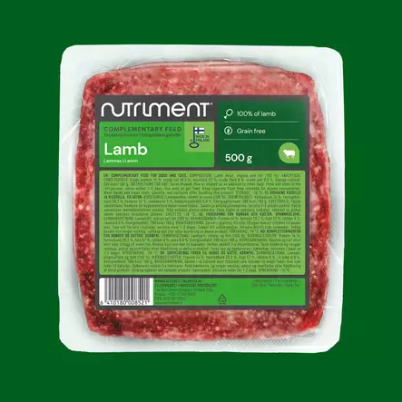 Nutriment Lamb 9x500g, ennakkotilaus - Nutriment By Rauh! raakaruoka - 43106 - 1