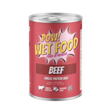 POW! Adult Beef säilyke 400g - Koiran märkäruoka - 43016 - 1