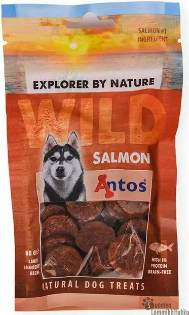 Antos Wild Snacks Lohi 80g - Pehmeät makupalat koiralle - 42126 - 1