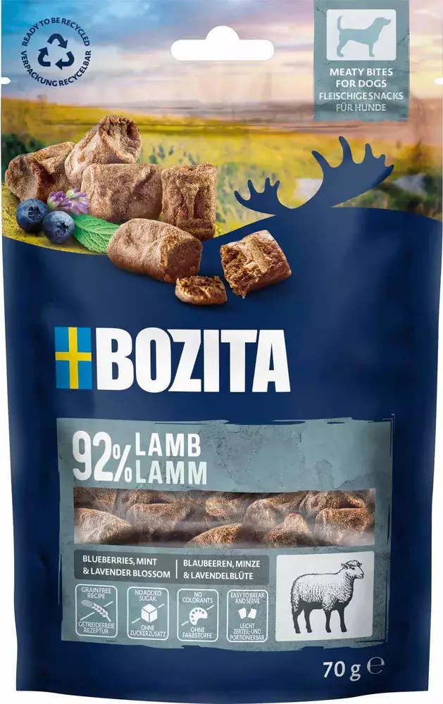 Bozita Meaty Bites Lammas 70g - Pehmeät makupalat koiralle - 42976 - 1