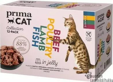 Classic hyytelölajitelma 12 x 85g - Kissan märkäruoka - 41366 - 1