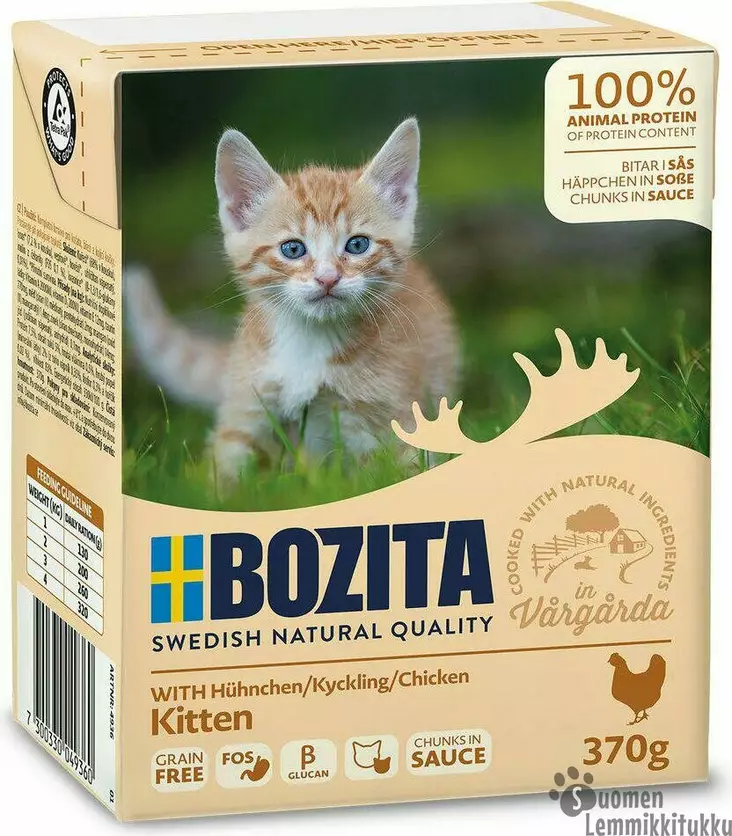 Feline Kitten, kissanpennun ruoka kastikkeessa 370g - Kissan märkäruoka - 40826 - 1
