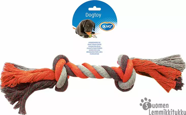 Duvo+ Köysilelu kahdella solmulla - Koiran köysi- ja vetolelut - 40326 - 1