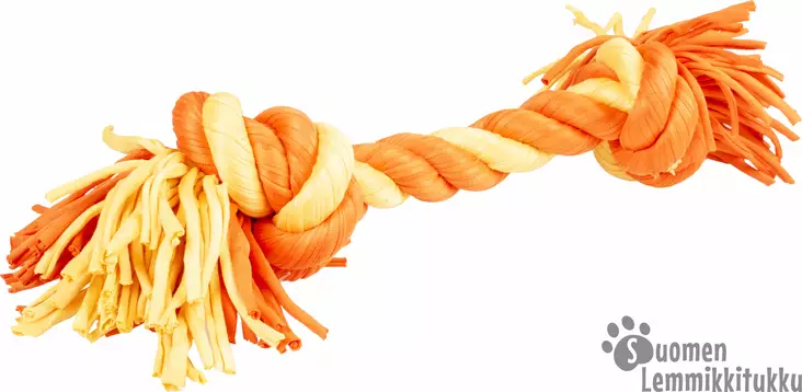 Duvo+ Köysilelu oranssi 2 solmua - Koiran köysi- ja vetolelut - 40866 - 1