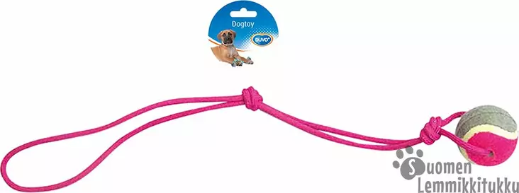 Köysipallo narukahvalla ja pallolla - Koiran köysi- ja vetolelut - 40836 - 1