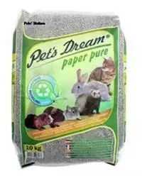 Pet´s Dream Paper Pure kuivike kierrätyspaperista 10l - Kanin ja jyrsijän heinät, kuivikkeet - 41586 - 1