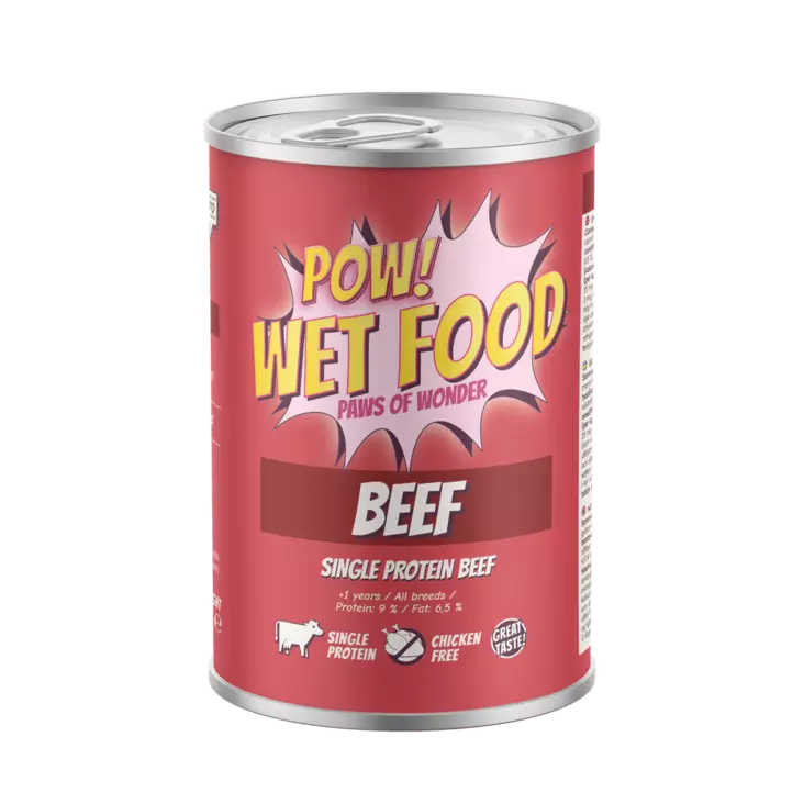 POW! Adult Beef säilyke 400g - Koiran märkäruoka - 43016 - 1